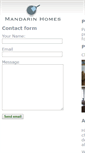 Mobile Screenshot of mandarinhomes.co.uk